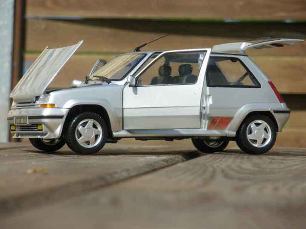 Renault 5 Phase 2 GT Turbo 2 grijs 1/18 Norev