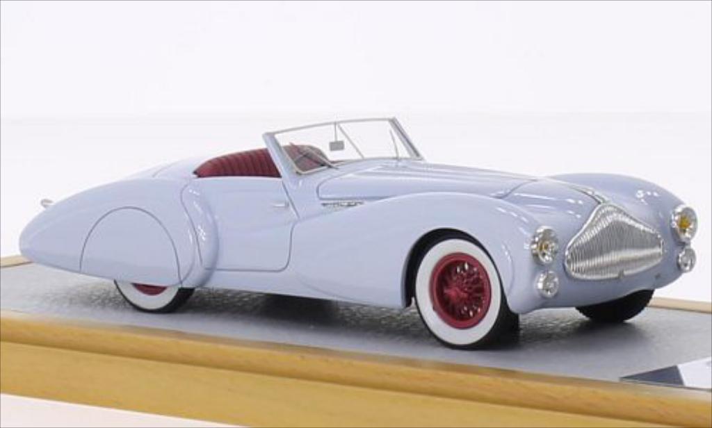 Talbot Lago 1/43 Chromes T150 Roadster Saoutchik blauw RHD 1939 modelauto