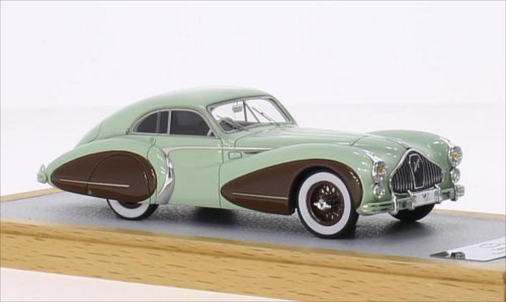 Talbot Lago 1/43 Chromes T26 Coupe Grand Sport Saoutchik grun/bruin RHD 1948 modelauto