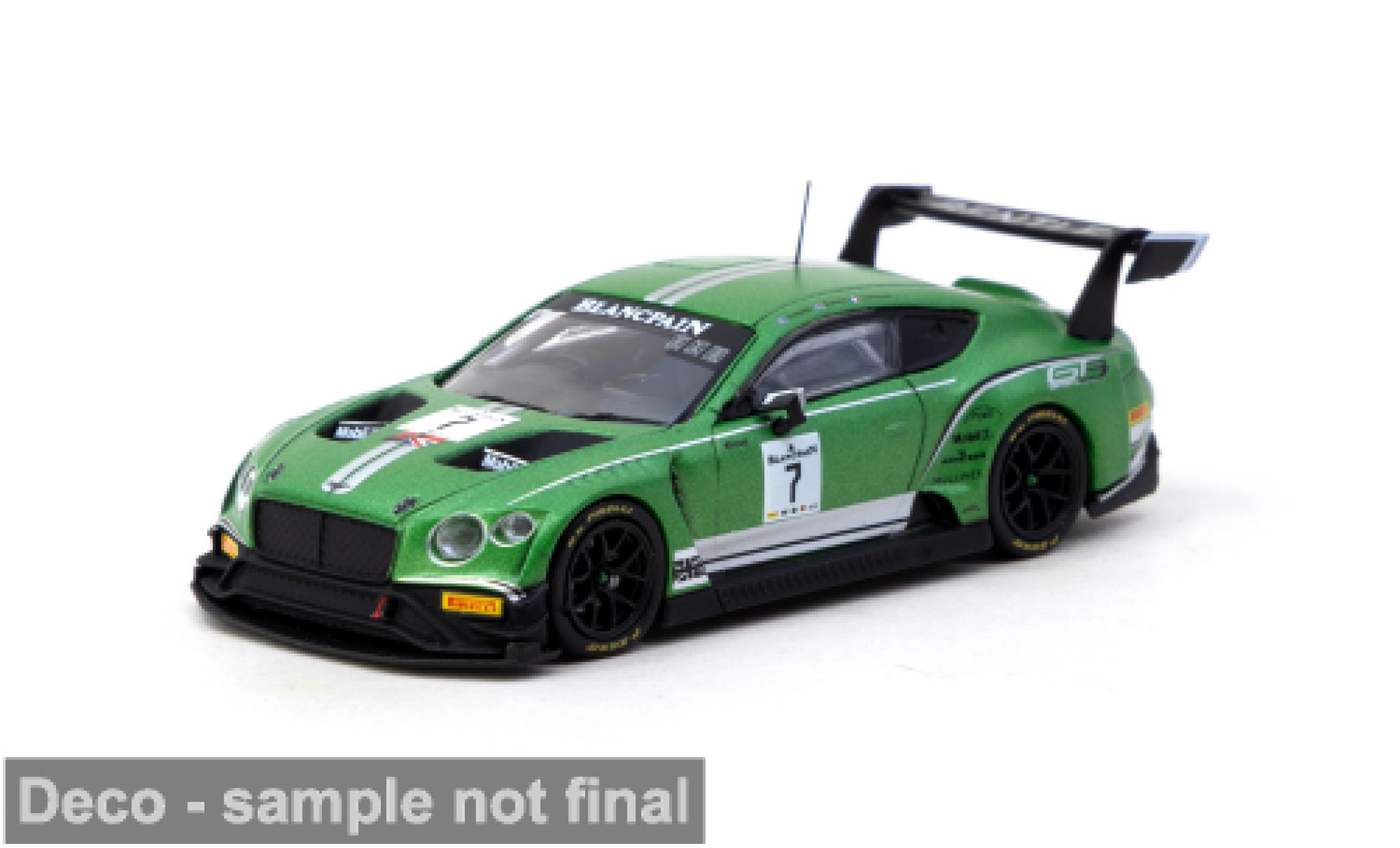 Bentley Continental 1/64 Tarmac Works GT3 groen 2018 1:64 modelauto