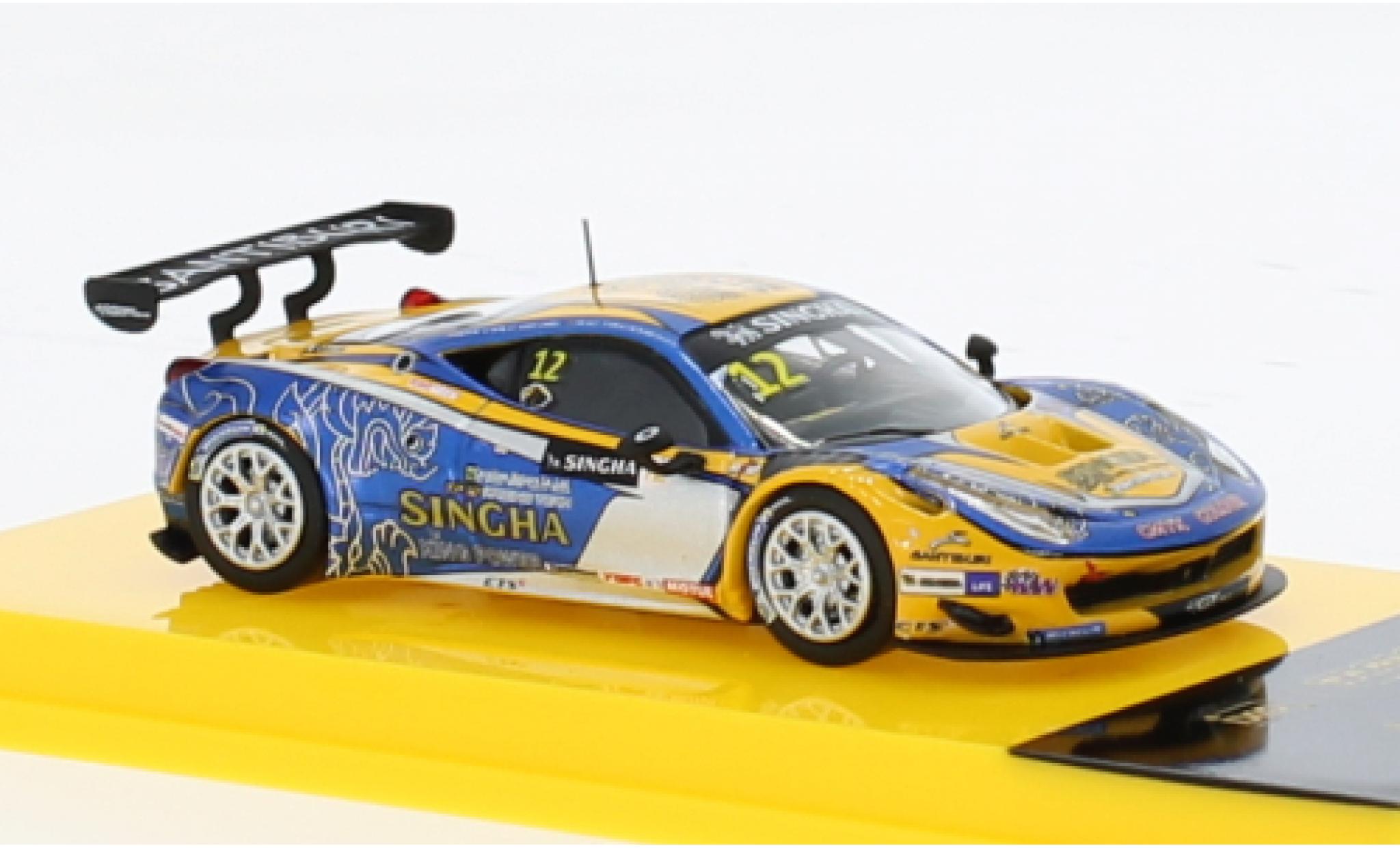 Ferrari 458 1/64 Tarmac Works Italia GT3 No.12 GT Asia 2016 1:64 modelauto