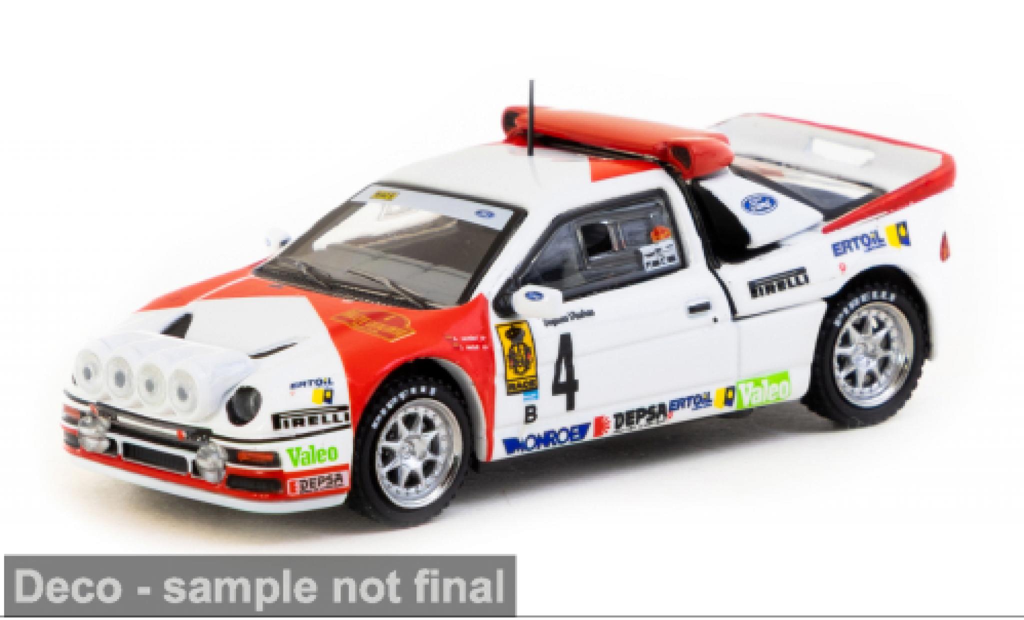 Ford RS 200 1/64 Tarmac Works RS2000 Rally Catalunya 1986 #4 1:64 modelauto