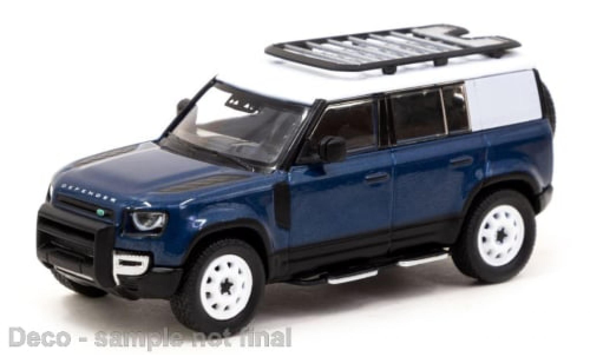 Land Rover Defender 1/64 Tarmac Works 110 blauw 1:64 modelauto