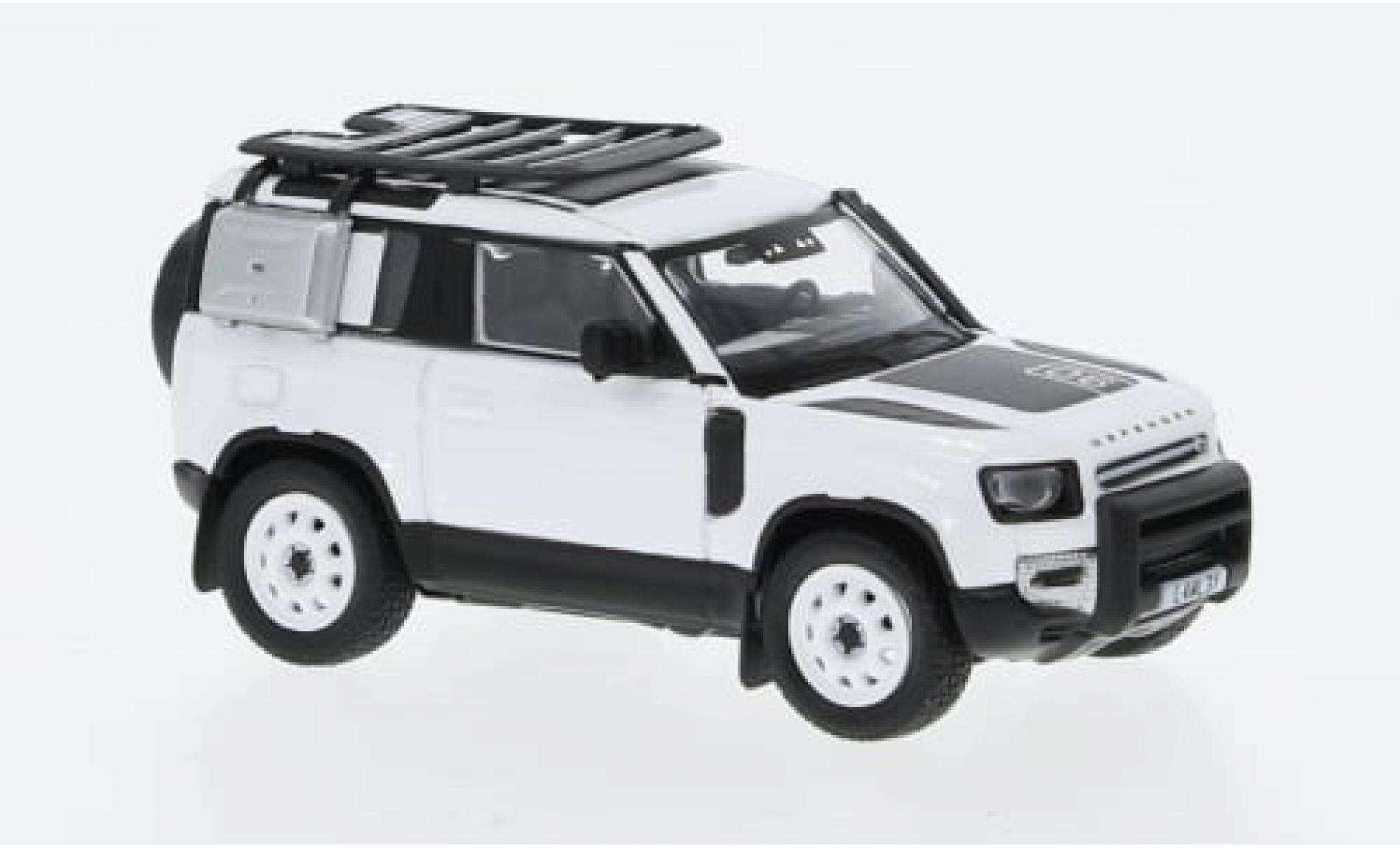 Land Rover Defender 1/64 Tarmac Works 90 metallic wit 1:64 modelauto