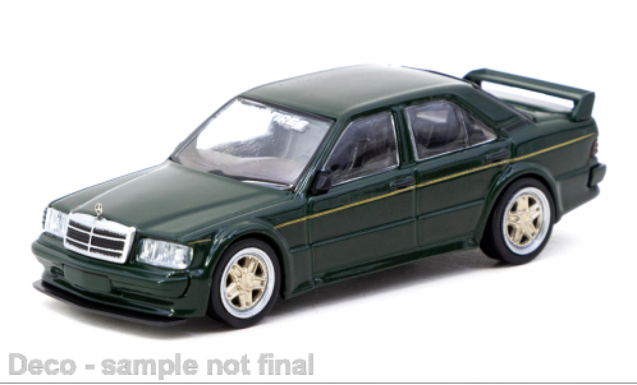 Mercedes 190 1/64 Tarmac Works E (W201) 2.5-16 EVO 1 groen 1:64 modelauto