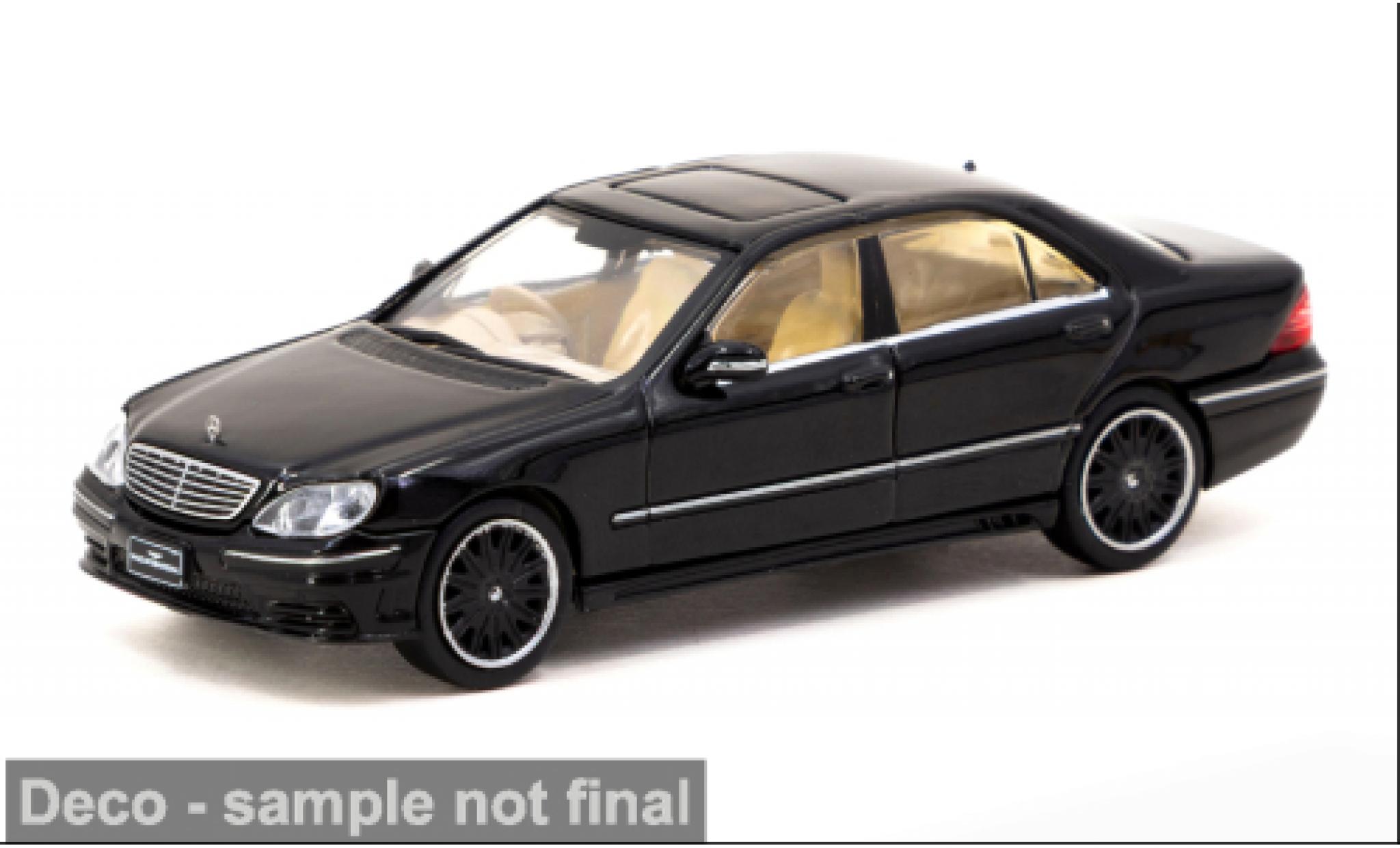 Mercedes Classe S 1/64 Tarmac Works Wald zwart 1:64 modelauto