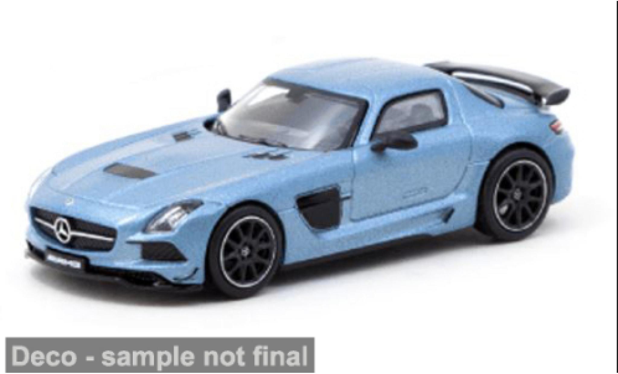 MG B 1/64 Tarmac Works Mercedes SLS A lack Series blauw 1:64 modelauto