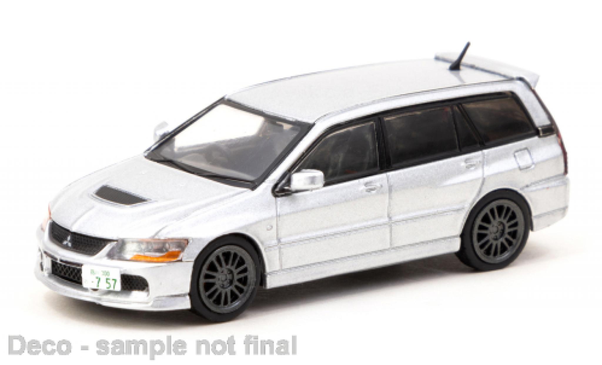 Mitsubishi Lancer 1/64 Tarmac Works Evolution Wagon grijs 1:64 modelauto