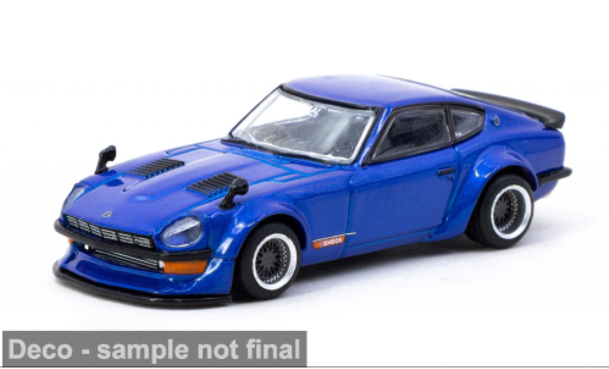 Nissan Fairlady Z 1/64 Tarmac Works (S30) blauw 1:64 modelauto