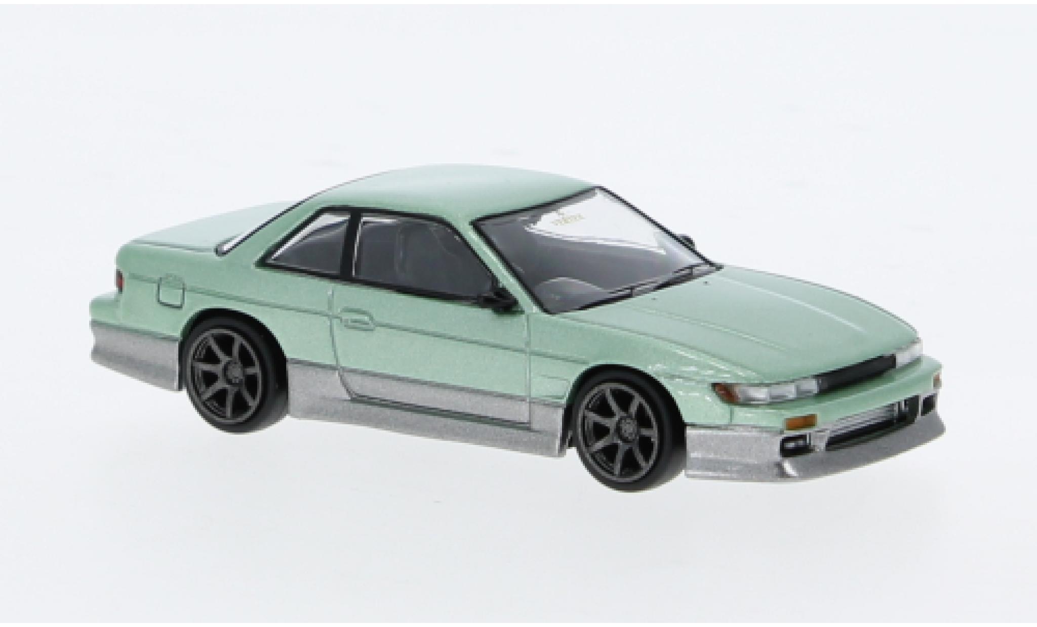 Nissan Silvia 1/64 Tarmac Works (S13) Groenx metallic groen/grijs 1:64 modelauto