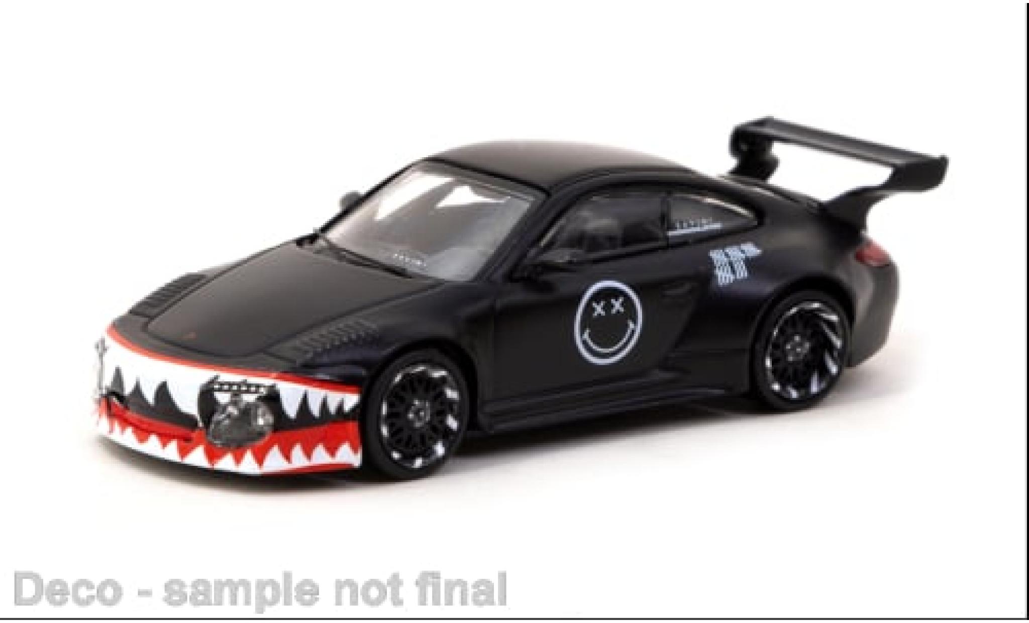Porsche 997 RWB 1/64 Tarmac Works 911  Old &amp; New matt-zwart 1:64 modelauto