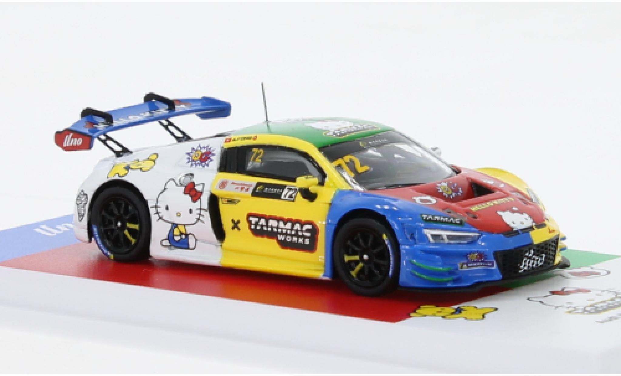 Audi R8 1/64 Tarmac Works LMS GT3 EVO II No.72 Uno Racing Hello Kitty Macau GT Cup 2022 modelauto
