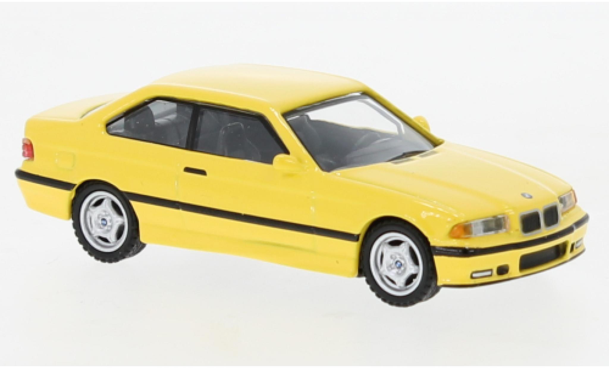 Bmw M3 1/64 Tarmac Works (E36) geel AEG modelauto