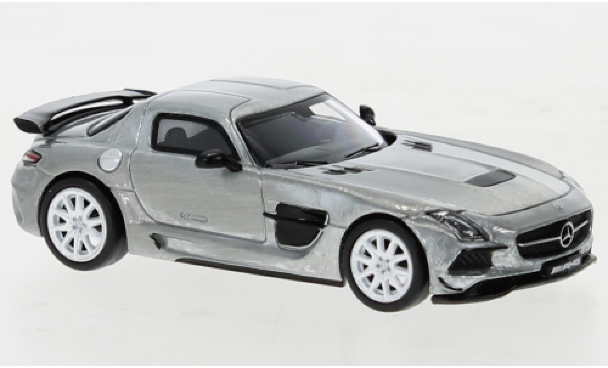 Mercedes AMG GT 1/64 Tarmac Works Black Series metallic wit modelauto
