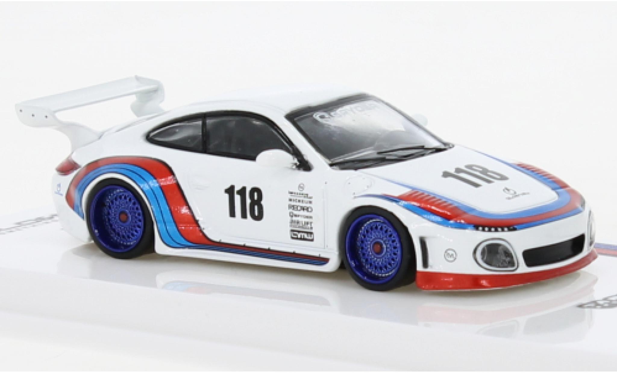 Porsche 997 1/64 Tarmac Works 911  Old & New Martini modelauto