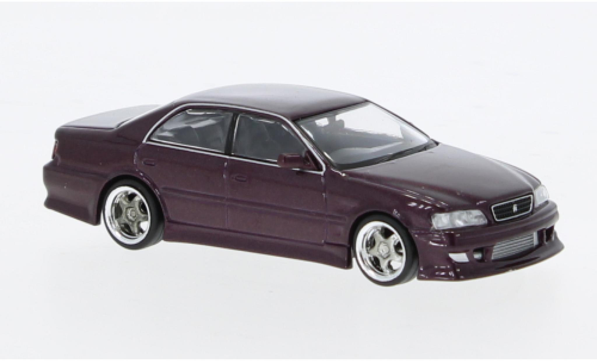 Toyota Chaser 1/64 Tarmac Works (JZX100) Groenx metallic paars 1:64 modelauto