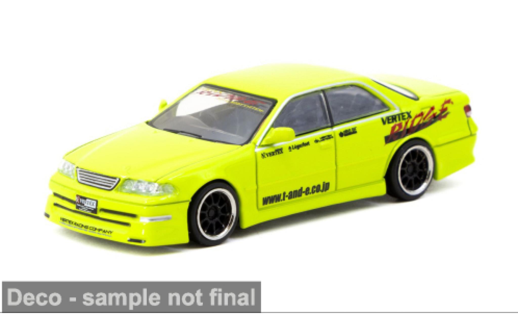 Toyota Mark 1/64 Tarmac Works II JZX100 groen 1:64 modelauto