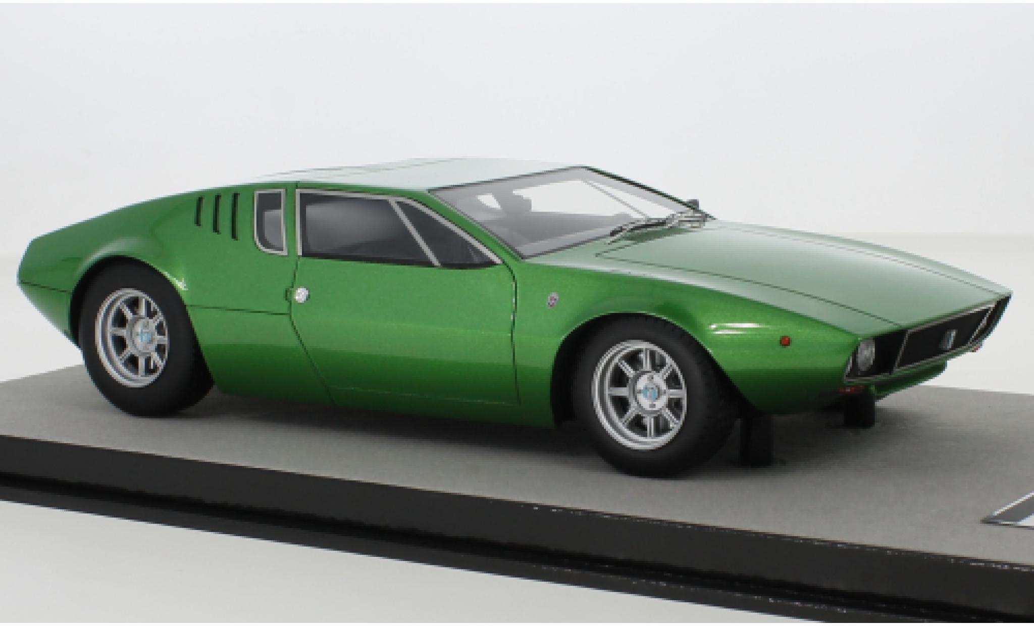 De Tomaso Mangusta 1/18 Tecnomodel metallic groen 1971 modelauto