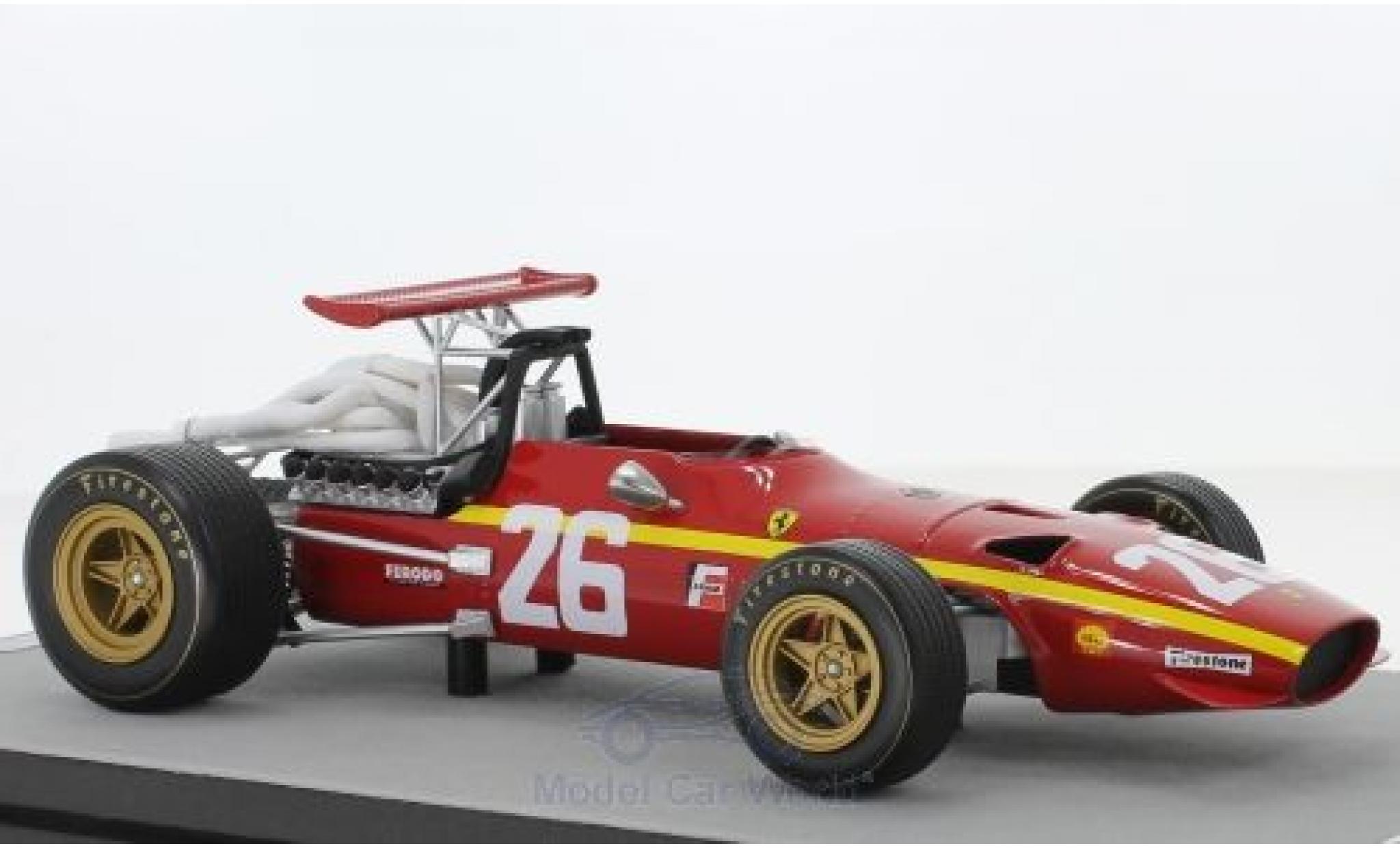 Ferrari 312 1/18 Tecnomodel F1/68 No.26 Scuderia Formel 1 GP Frankreich 1968 J.Ickx modelauto