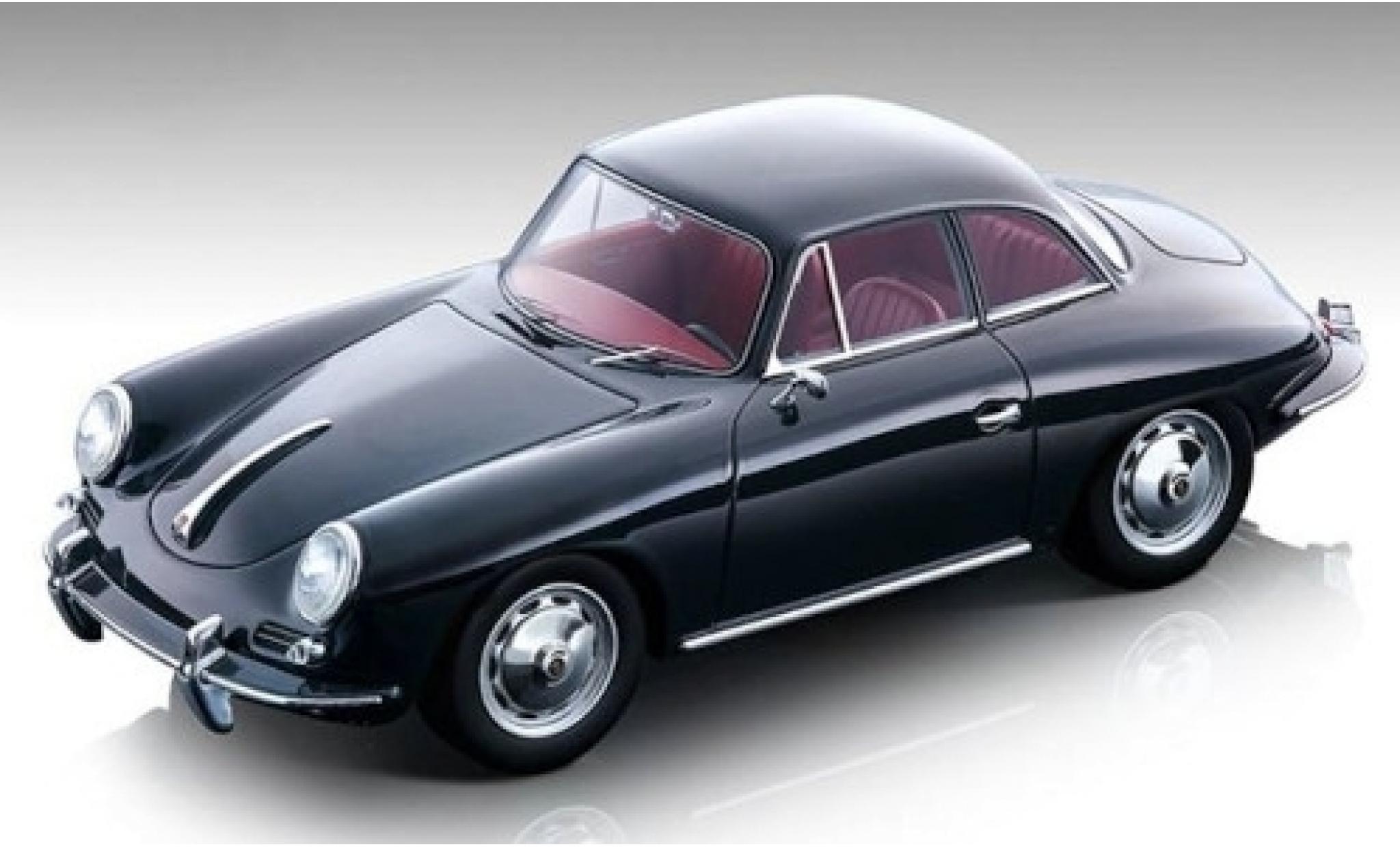 Porsche 356 1/18 Tecnomodel Karmann Hardtop grijs 1961 modelauto