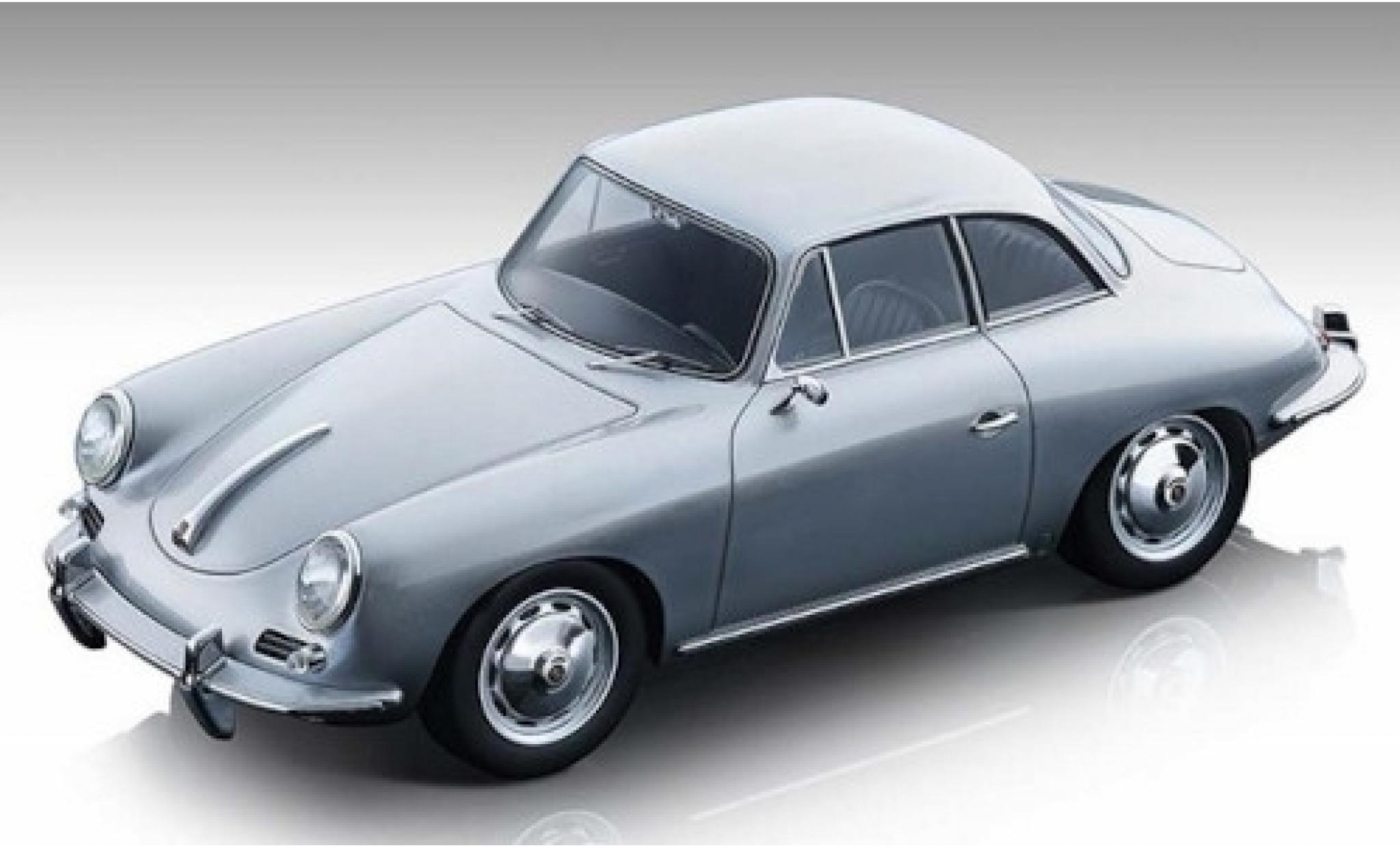Porsche 356 1/18 Tecnomodel Karmann Hardtop grijs 1961 modelauto