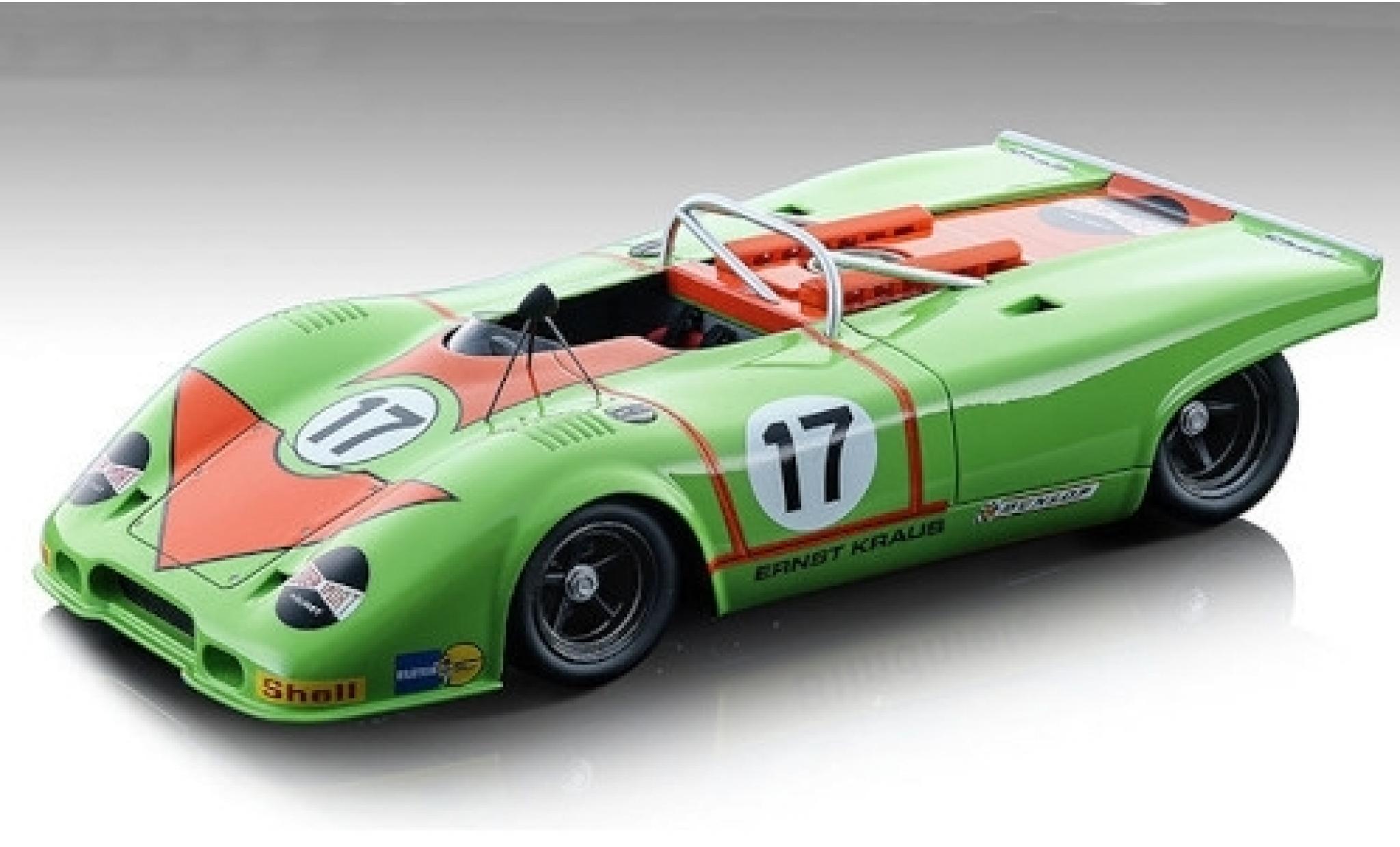 Porsche 917 1971 1/18 Tecnomodel Spyder RHD No.17 Boeri Sport Interserie Silverstone 1971 E.Kraus modelauto