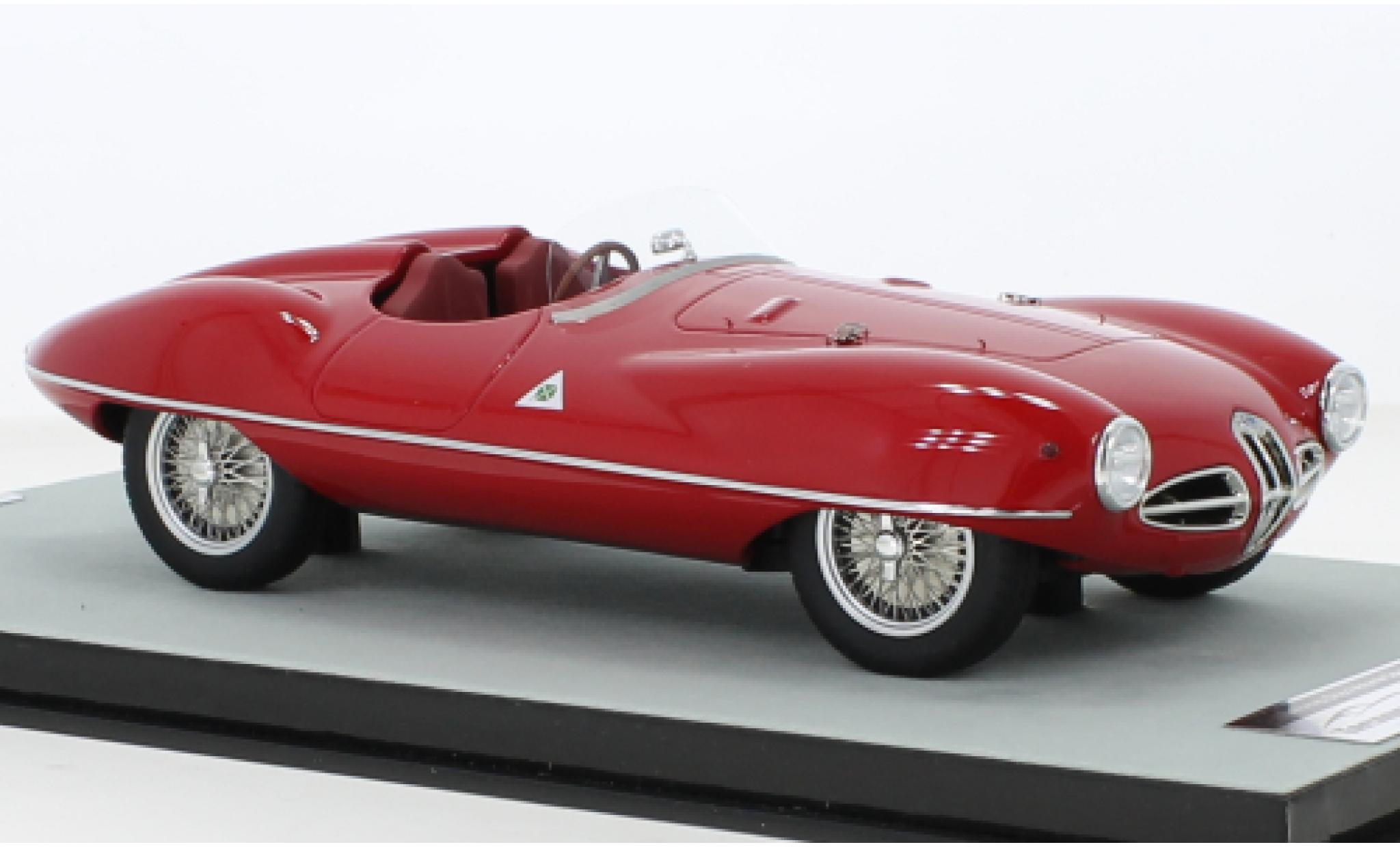 Alfa Romeo Disco 1/18 Tecnomodel Volante Spyder Touring Superleggera rood RHD 1952 modelauto