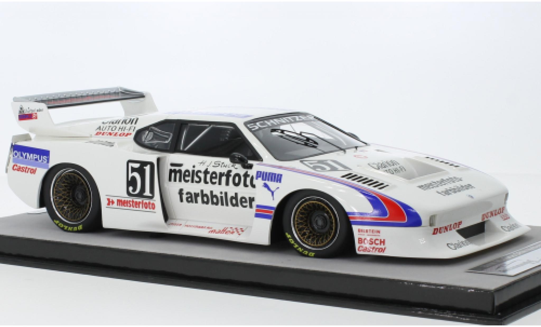 Bmw M1 1/18 Tecnomodel Turbo No.51 Team Schnitzer Meisterfoto Farbbilder DRM Nuerburgring 1981 modelauto