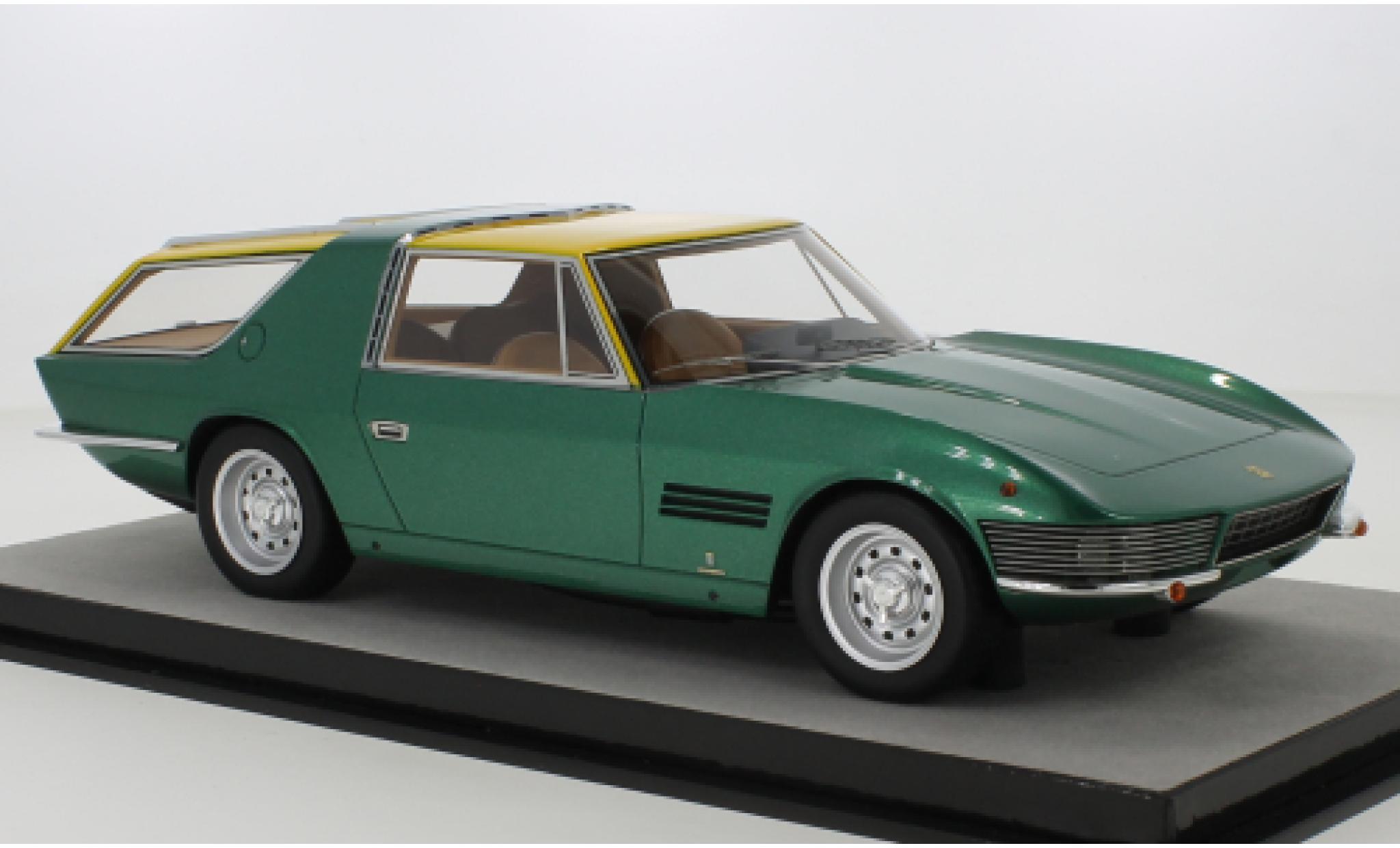 Ferrari 330 1/18 Tecnomodel GT 2+2 Shooting Brake metallic groen/geel 1967 modelauto