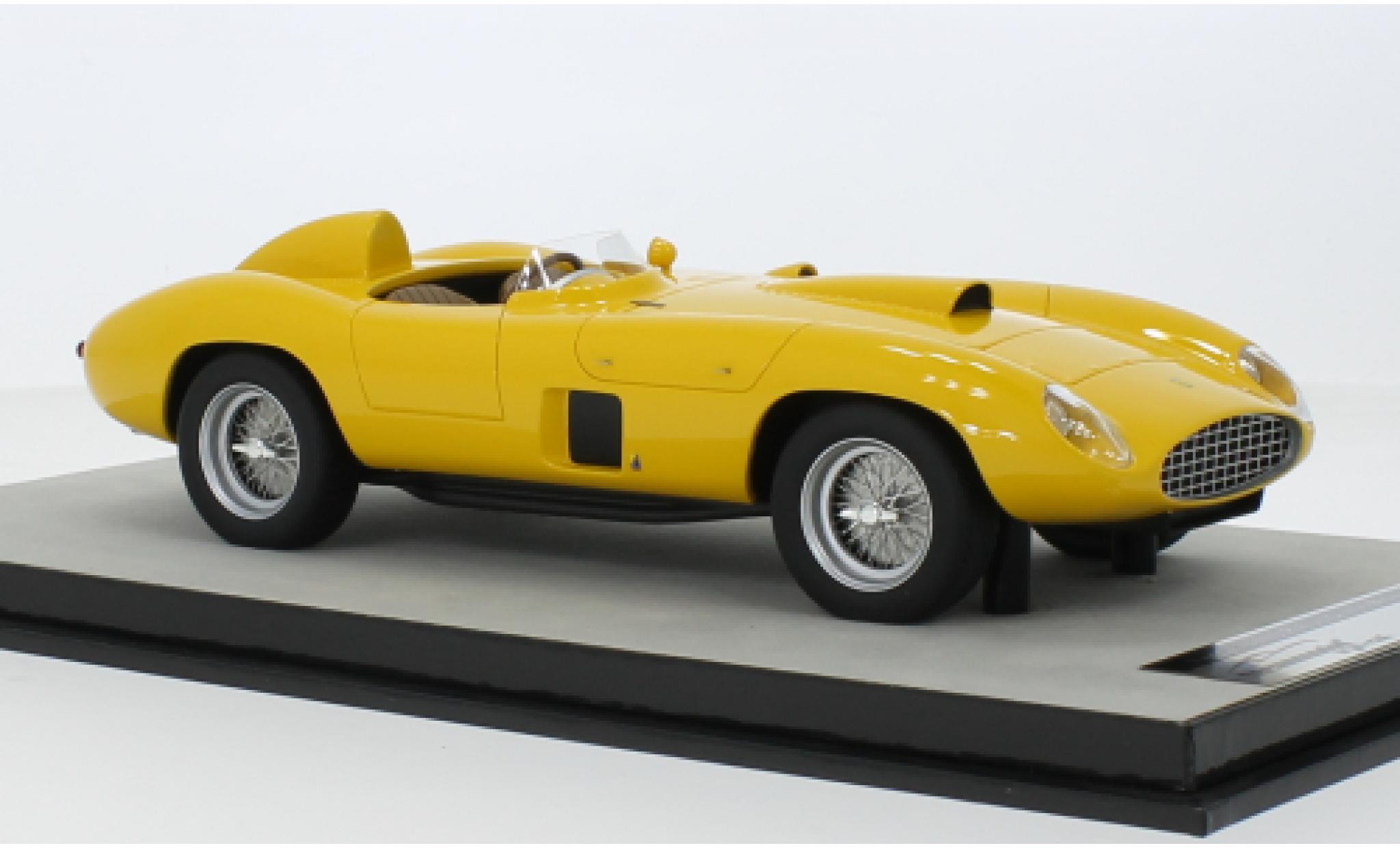 Ferrari 410 1/18 Tecnomodel S geel RHD 1956 modelauto
