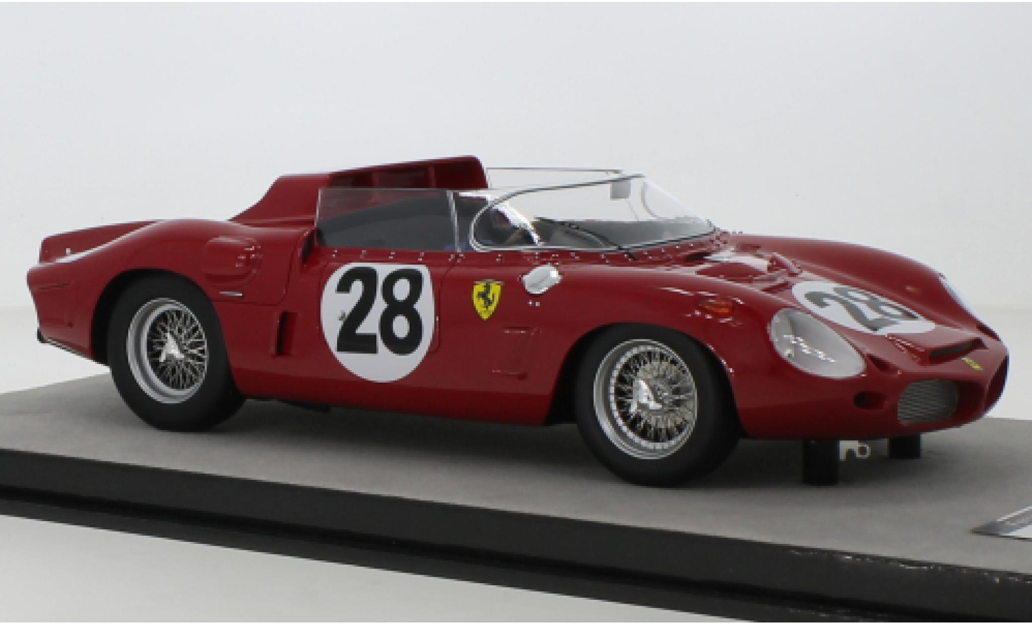 Ferrari Dino 1/18 Tecnomodel 246 SP RHD No.28 24h Le Mans 1962 modelauto