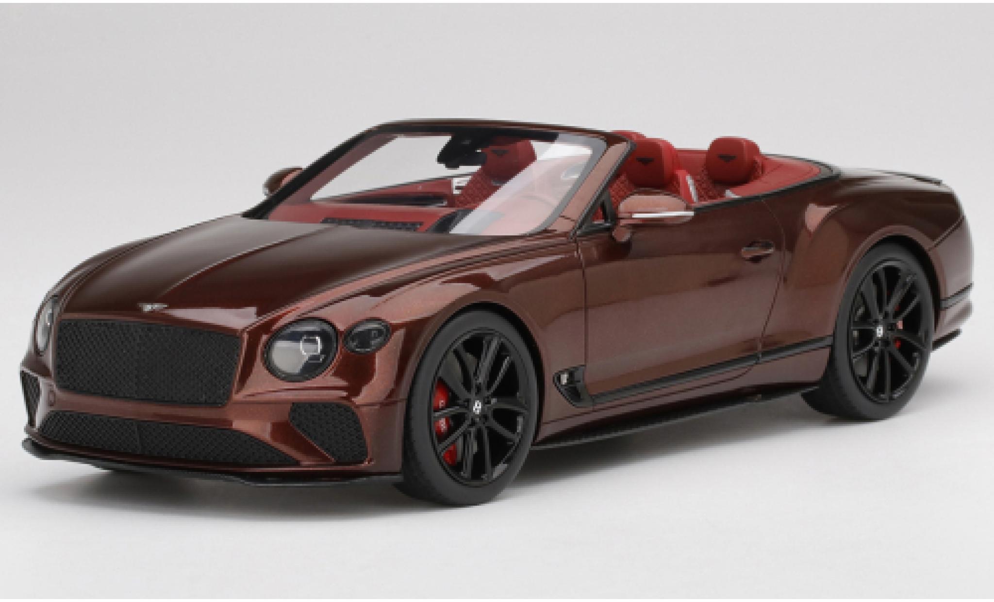 Bentley Continental 1/18 Top Speed GT Cabriolet metallic rood modelauto