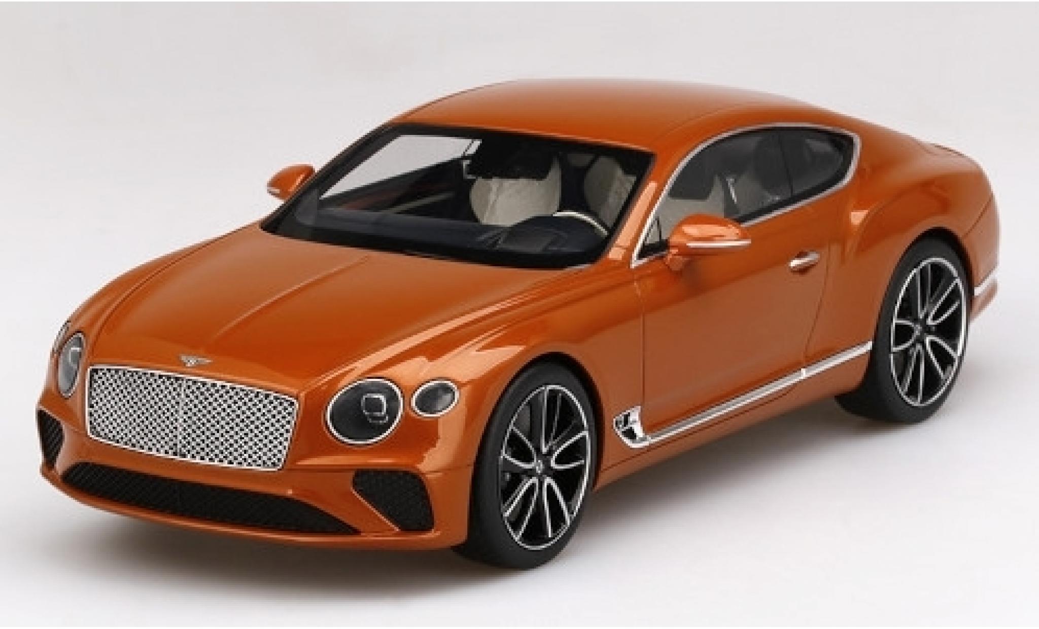 Bentley Continental 1/18 Top Speed GT metallic oranje 2018 modelauto