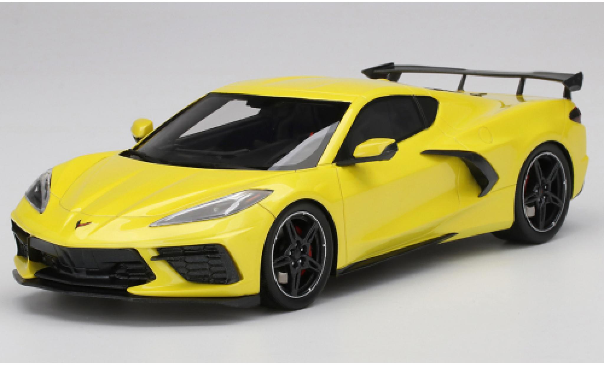 Chevrolet Corvette 1/18 Top Speed C8 Stingray metallic geel 2020 modelauto