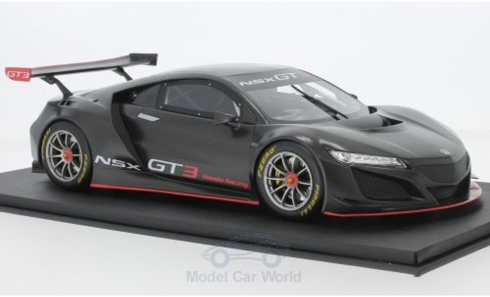 Honda NSX 1/18 Top Speed GT3 matt-grijs 2017 Presentation modelauto
