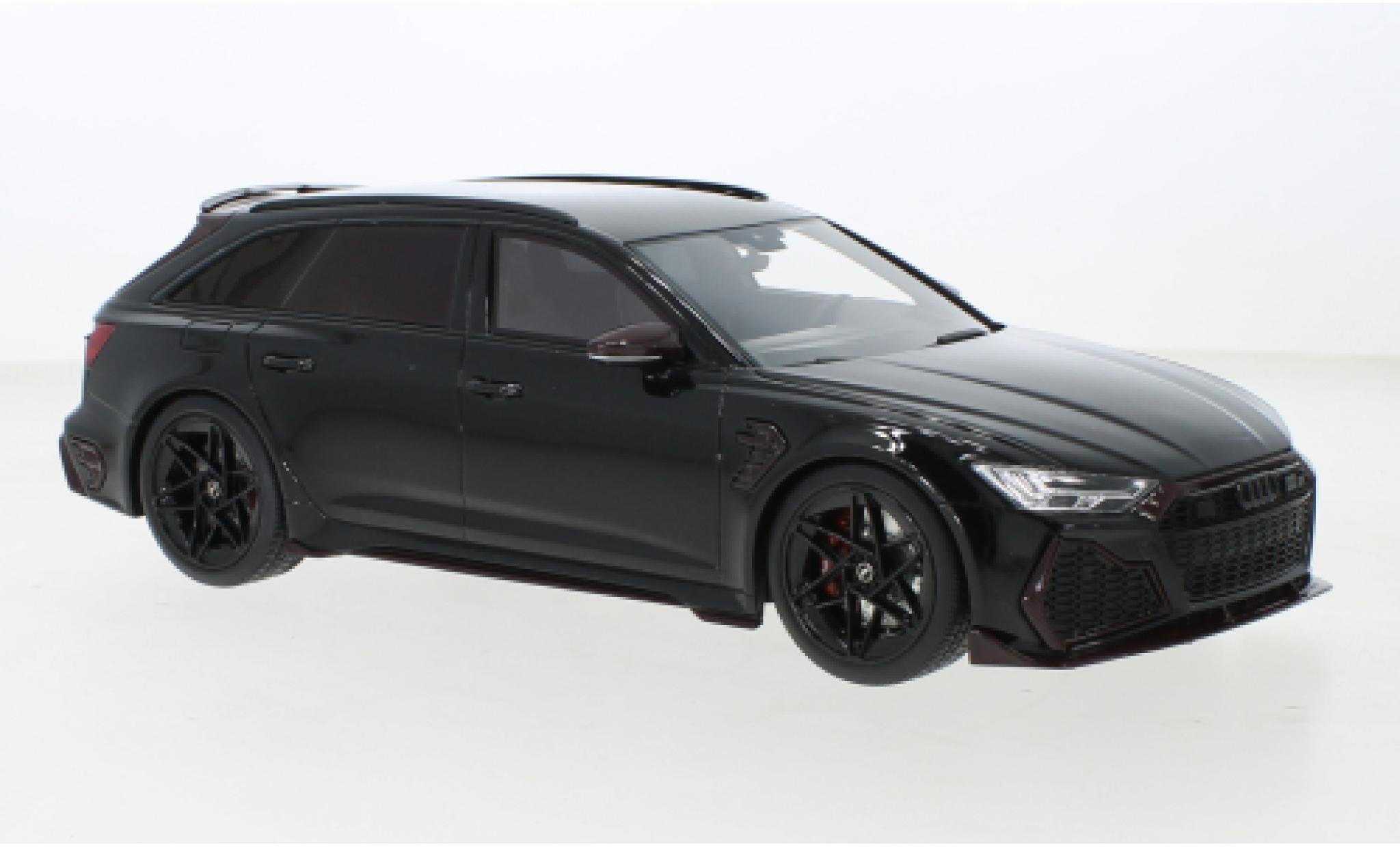Audi RS6 1/18 Top Speed Avant (C8) Johann Abt Signature Edition zwart 2021 modelauto