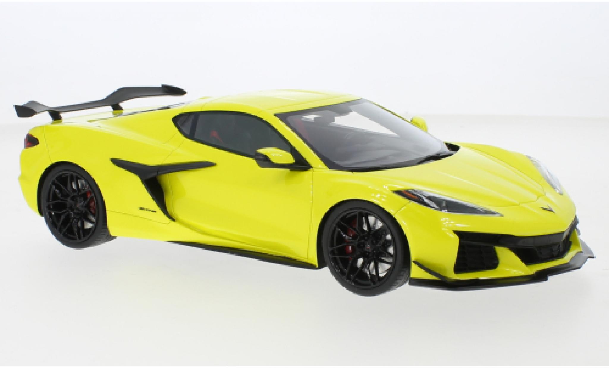 Chevrolet Corvette 1/18 Top Speed (C8) Z06 geel 2023 modelauto