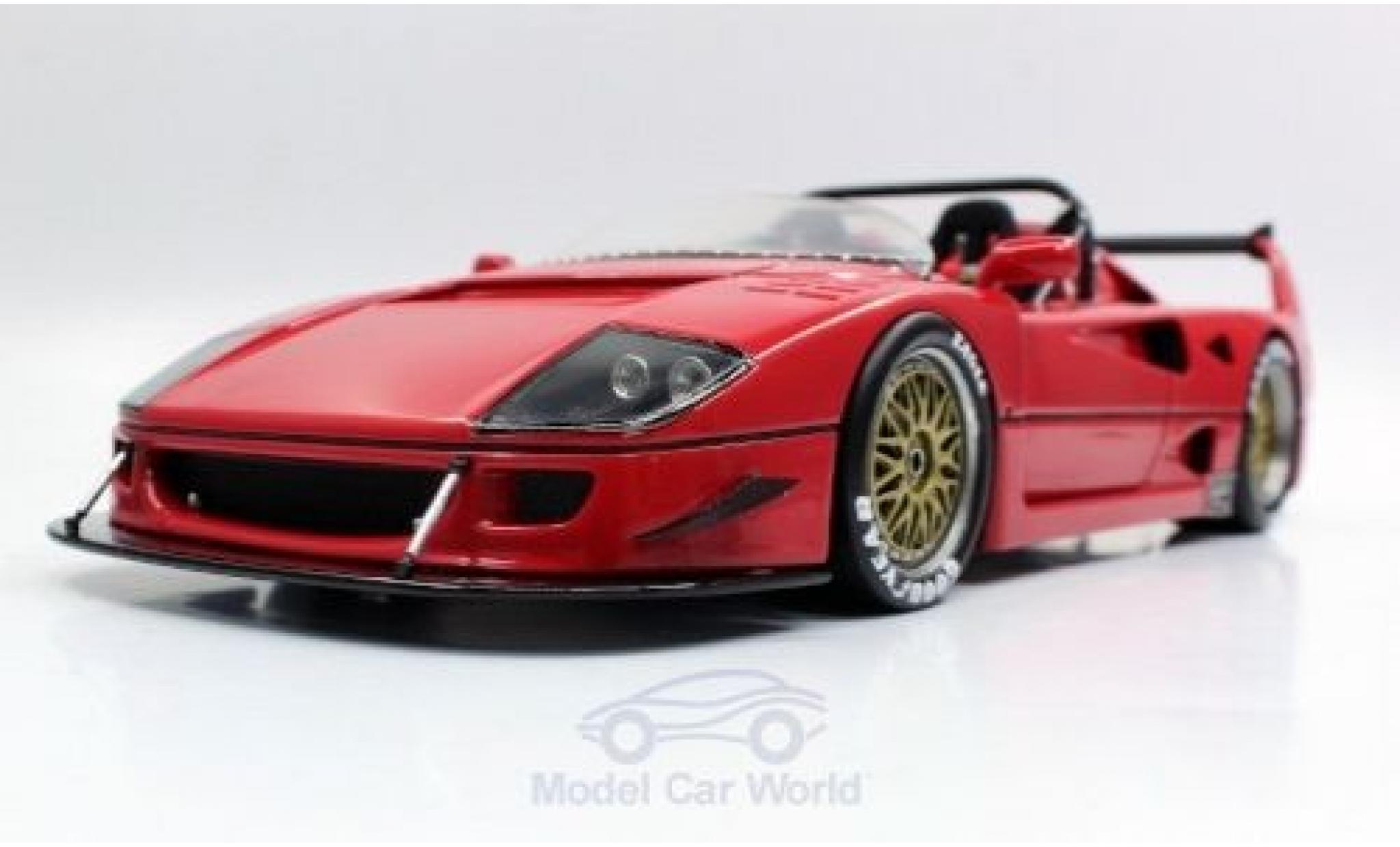 Ferrari F40 1/18 Topmarques Collectibles LM Beurlys Barchetta rood modelauto