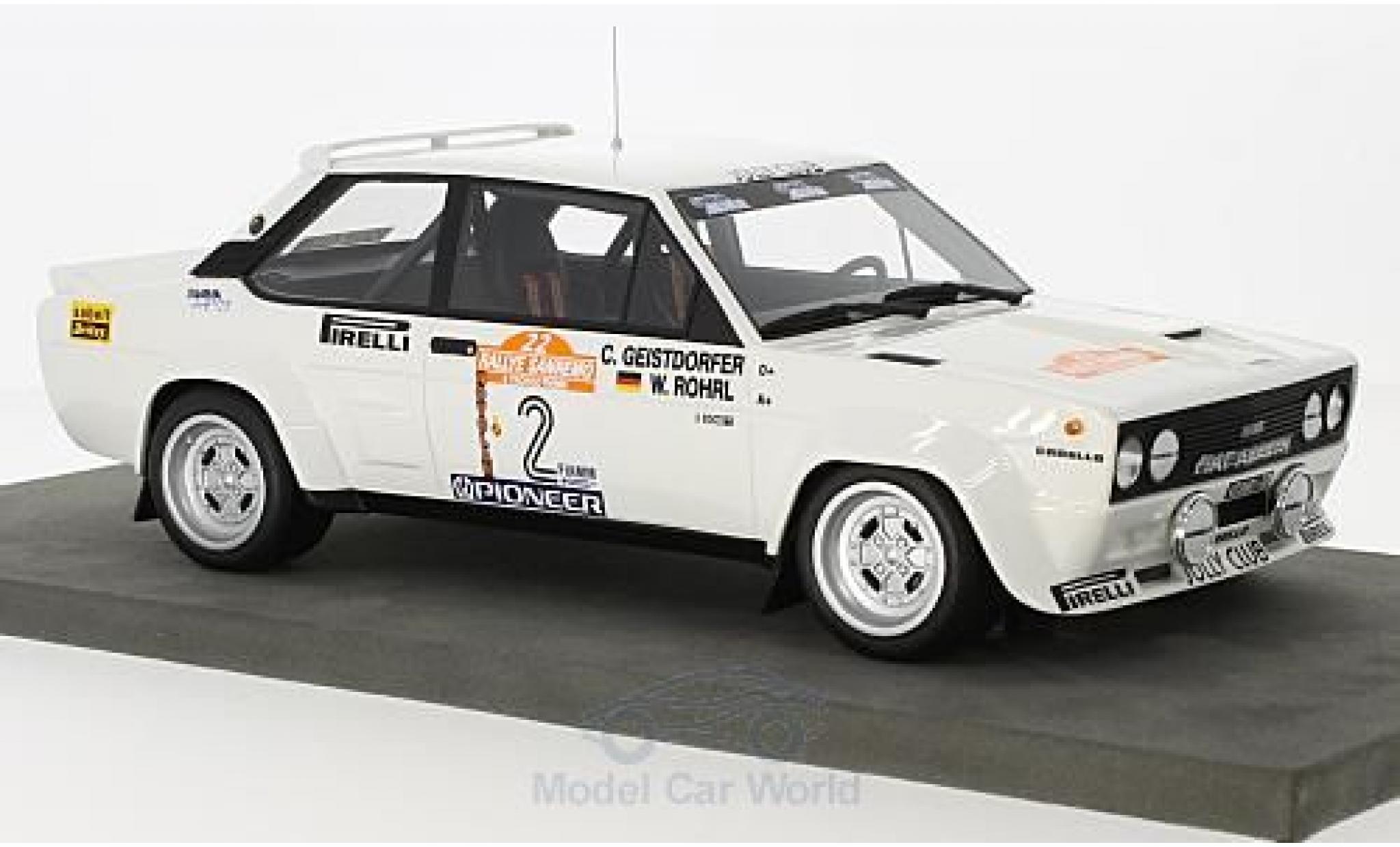 Fiat 131 Abarth 1/18 Topmarques Collectibles Abarth No.2 Rallye WM Rallye San Remo 1980 W.R&ouml;hrl/C.Geistd&ouml;rfer modelauto