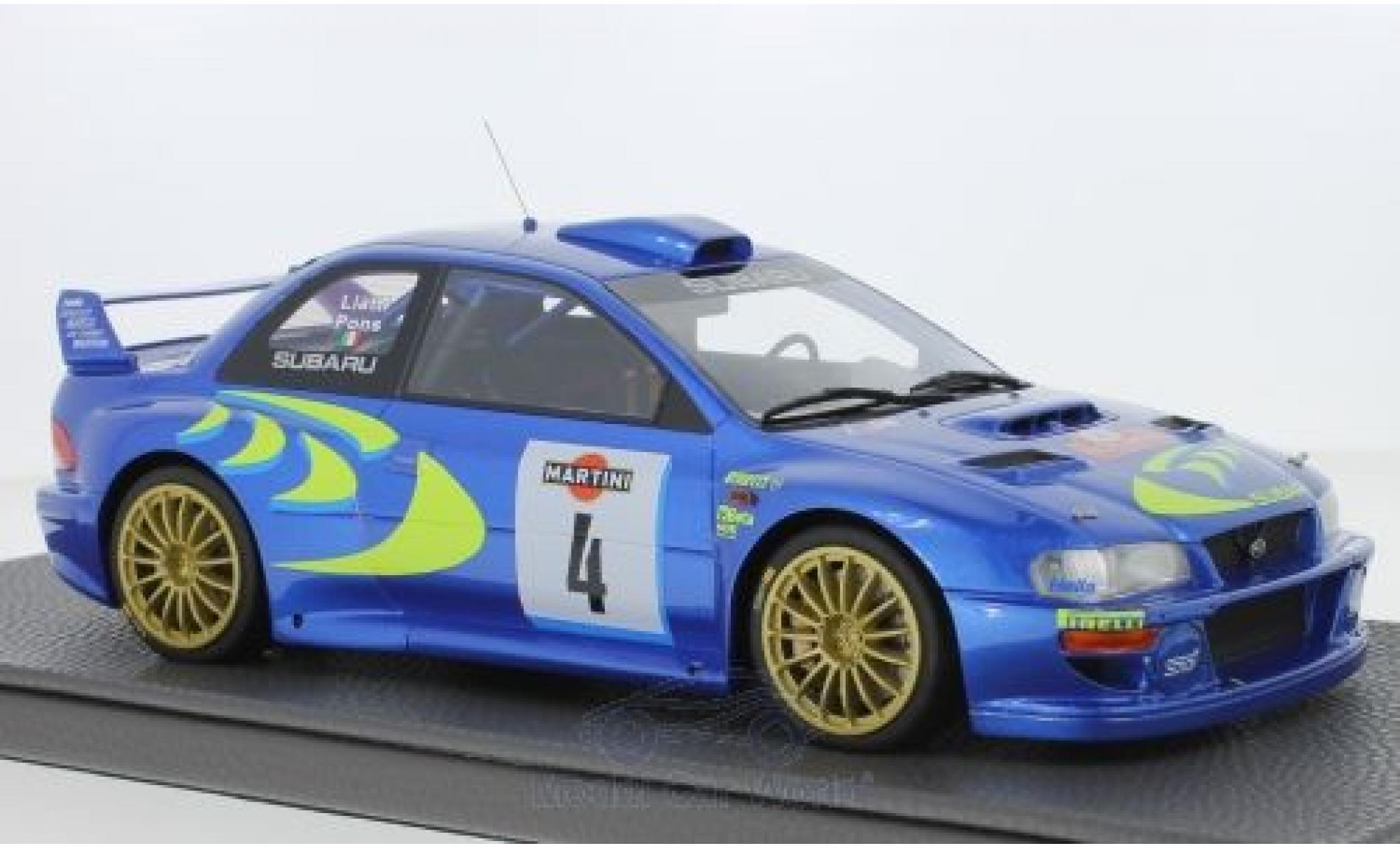 Subaru Impreza 1/18 Topmarques Collectibles S4 WRC No.4 Rallye WM Rallye San Remo 1998 P.Liatti/F.Pons modelauto