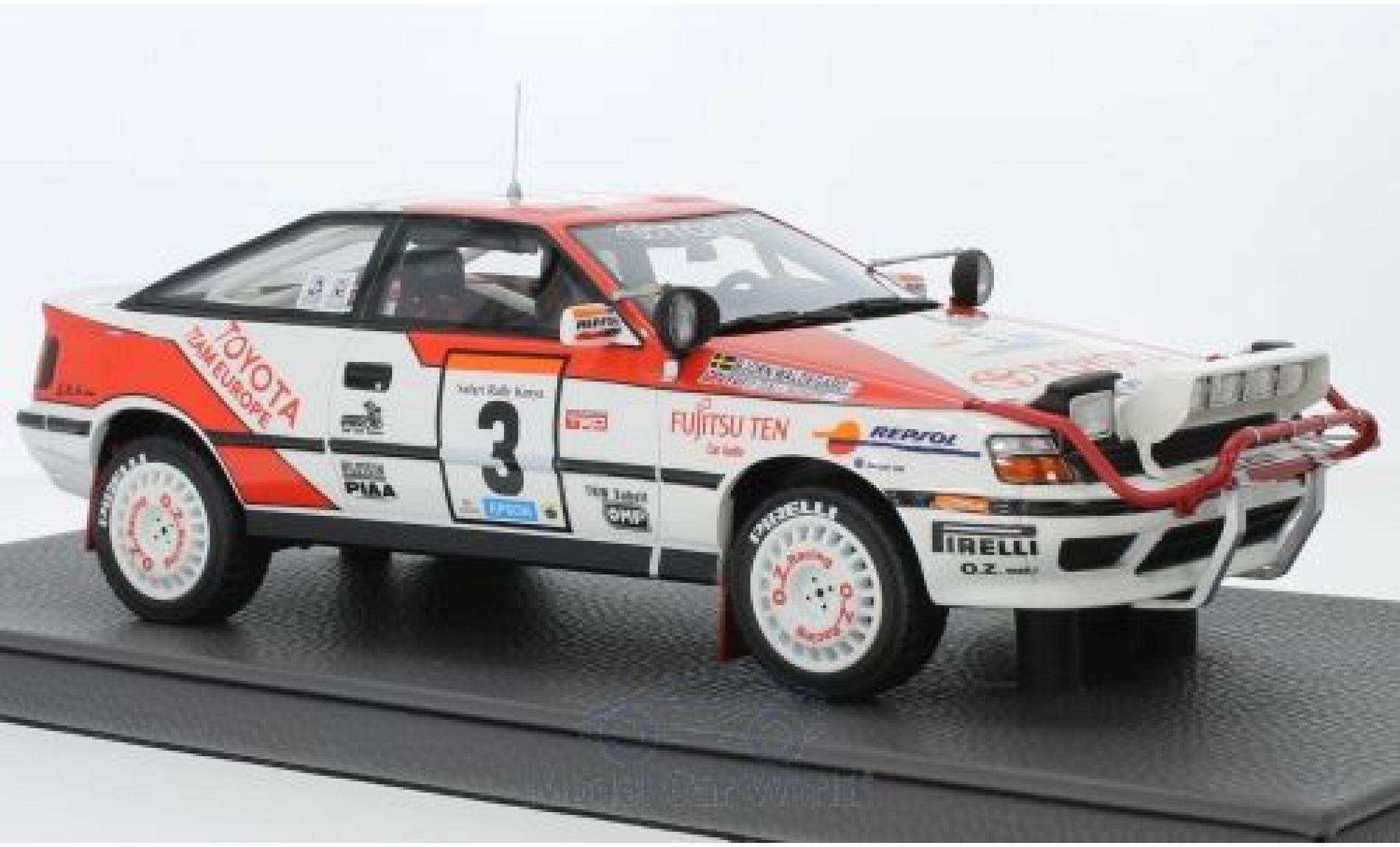 Toyota Celica 1/18 Topmarques Collectibles ST165 No.3 Team Europe Rallye WM Rallye Safari 1990 B.Waldegard/F.Gallagher modelauto