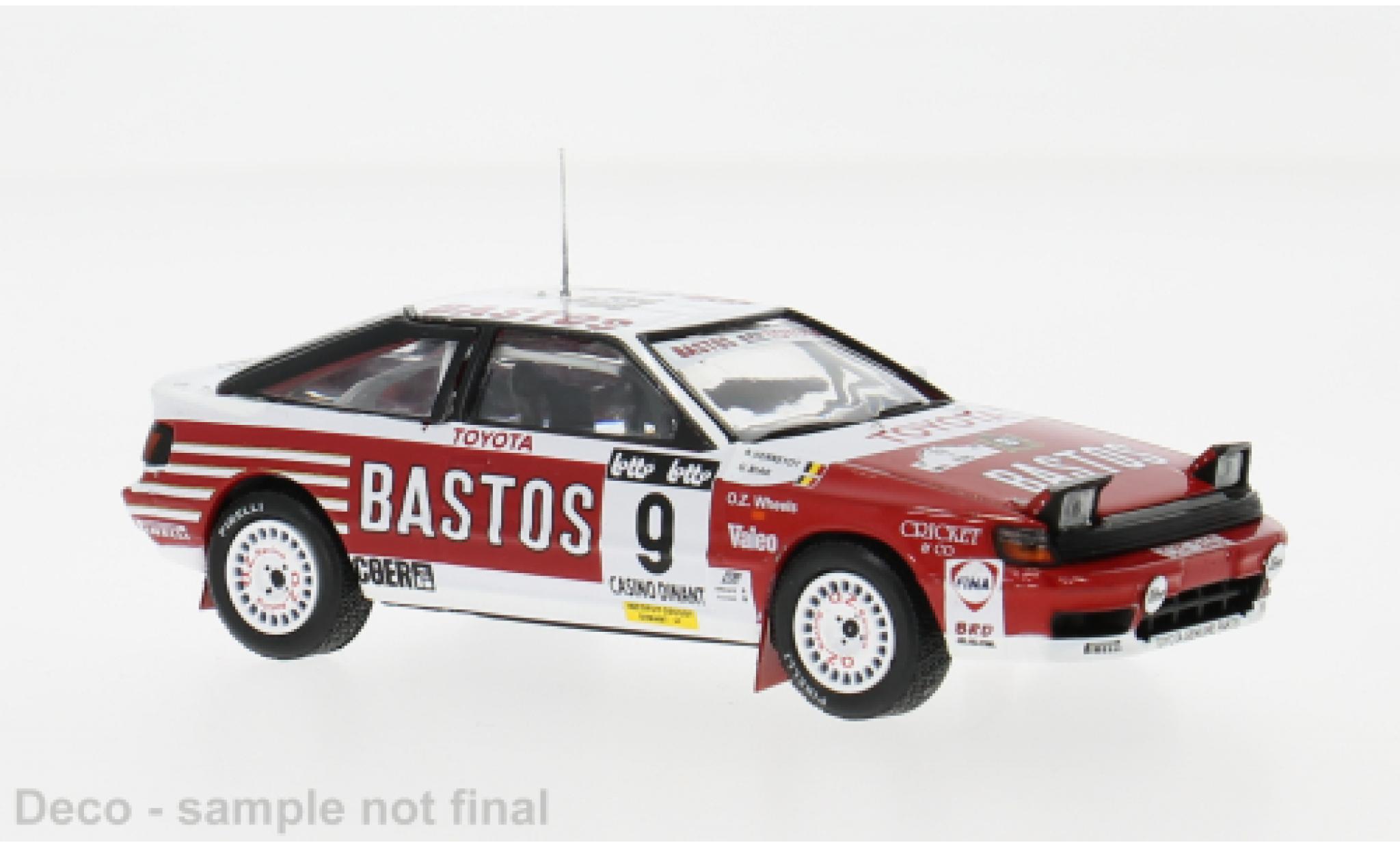 Toyota Celica 1/43 IXO GT-4 (ST 165) Circuit des Ardennes 1990 #9 R.Verreydt/G.Biar 1:43 modelauto