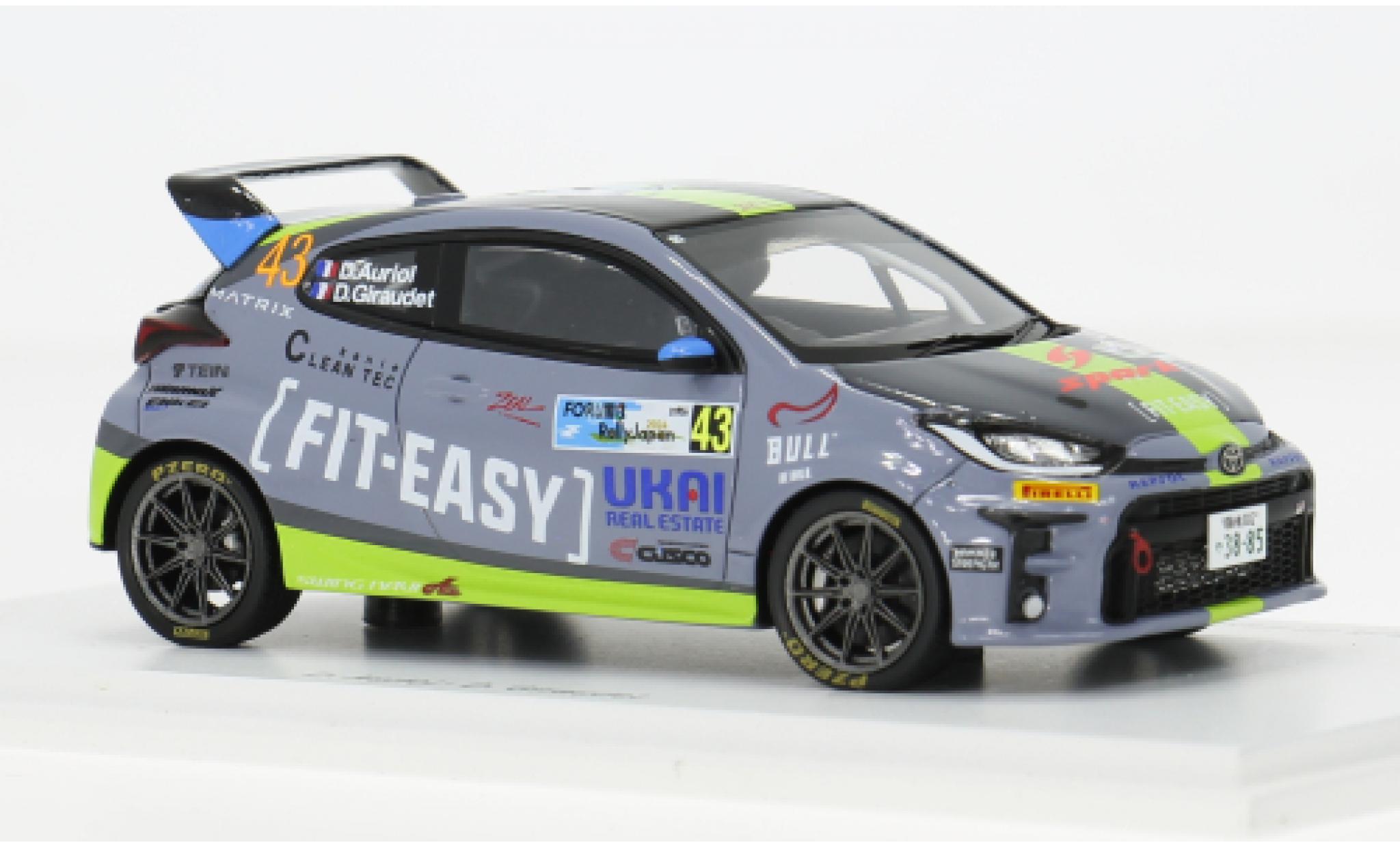 Toyota Yaris 1/43 Spark GR Rally Japan 2024 #43 D.Auriol/D.Giraudet 1:43 modelauto