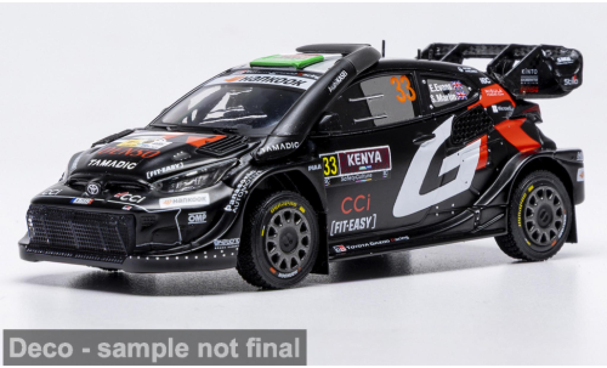 Toyota Yaris 1/43 IXO GR Rally1 Safari Rallye Kenia 2025 #33 E.Evans/S.Martin 1:43 modelauto