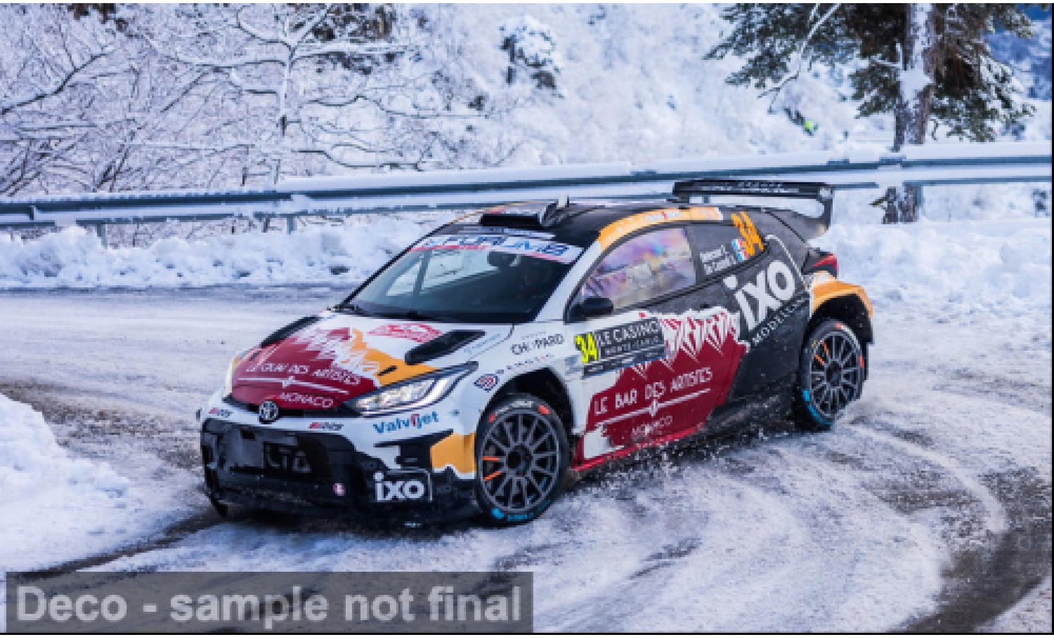 Toyota Yaris 1/43 IXO GR Rally2 Rallye Monte Carlo 2026 #34 E.Delecour/S.De Castelli 1:43 modelauto