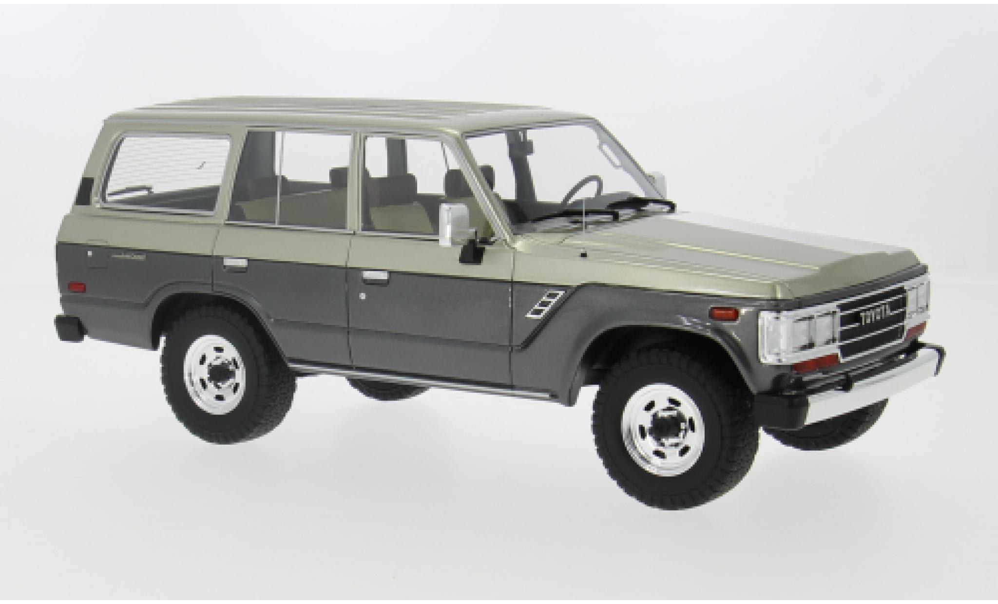 Toyota Land Cruiser 1/18 Lucky Step Models (J60) grijs/grijs 1987 1:18 modelauto
