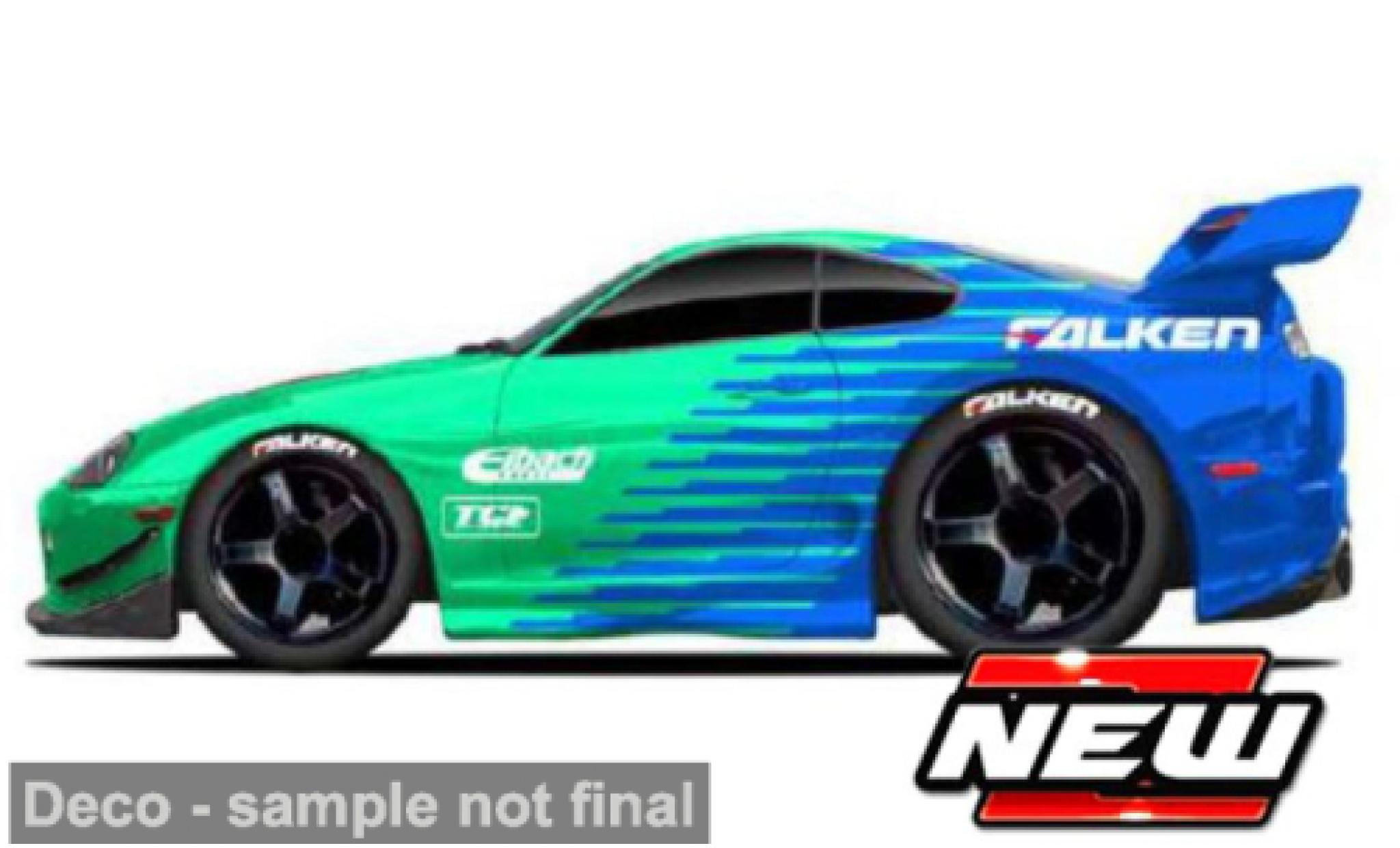 Toyota Supra 1/64 Maisto (MK IV) groen/blauw 1995 1:64 modelauto