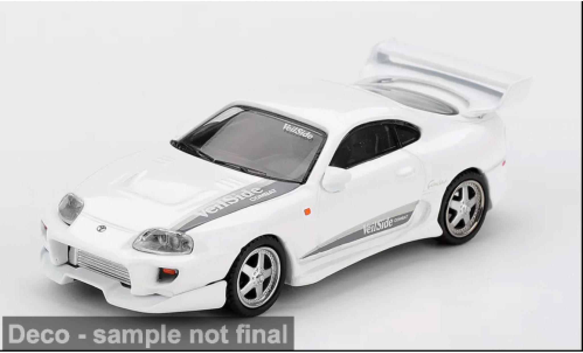 Toyota Supra 1/64 Mini GT MK4 wit 2014 1:64 modelauto