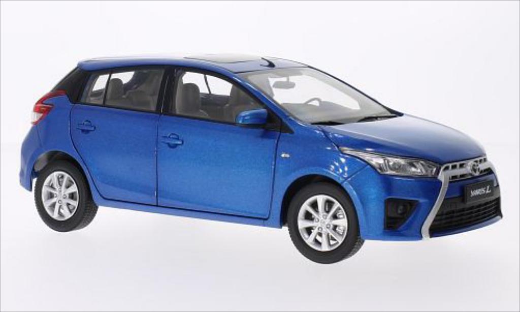Toyota Yaris 1/18 Paudi blauw 2014 modelauto