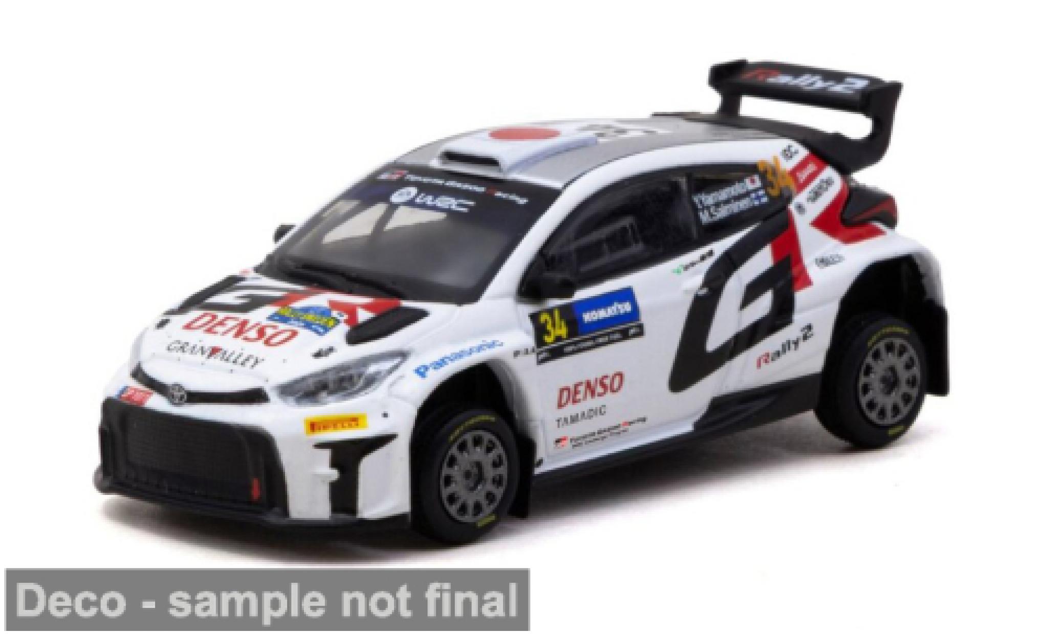 Toyota Yaris 1/64 Tarmac Works GR Rally 2 Rallye Schweden 2024 #34 Y.Yamamoto 1:64 modelauto